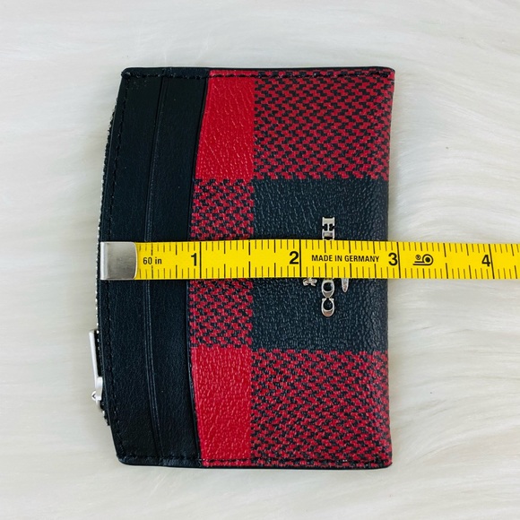 COACH Buffalo Plaid Card Case - Picture 10 of 10